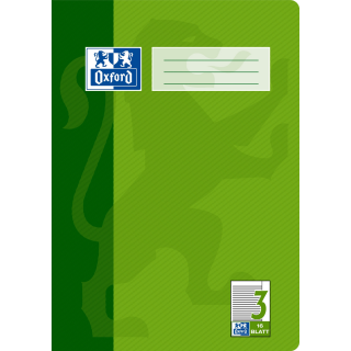Oxford Heft A4 Lineatur 3, 16 Blatt, 90g/m²