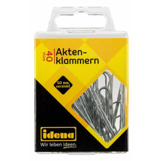 Aktenklammern verzinkt 40 Stück
