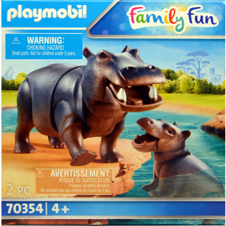 Playmobil Flußpferd mit Baby