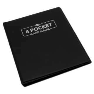 Blackfire 4 Pocket Card Album - Schwarz