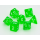 7-Würfel-Set polyedrisch grün transluzent