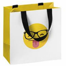 Mini Geschenktasche Emoji mit Brille