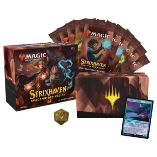 Magic: The Gathering Strixhaven-Bundle | 10 Draft-Booster (150 Magic-Karten) + Zubehör - DE