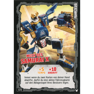 172 - Mech des Samurai X - Fahrzeug-Karte
