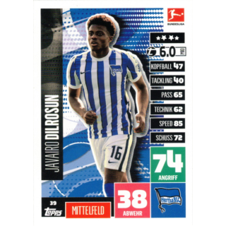 039 - Javairo Dilrosun - Spieler-Karte