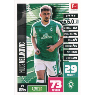 084 - Milos Veljkovic - Spieler-Karte