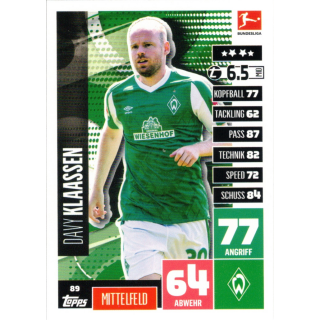 089 - Davy Klaassen - Spieler-Karte