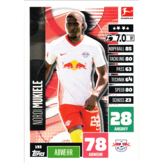 193 - Nordi Mukiele - Spieler-Karte