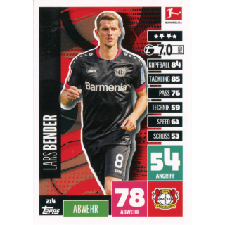 214 - Lars Bender - Spieler-Karte