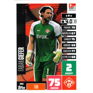 385 - Fabian Giefer - Spieler-Karte