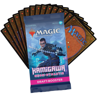 Magic: The Gathering Kamigawa: Neon-Dynastie Draft-Booster | 15 Magic-Karten