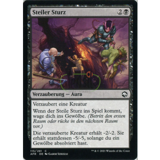 Steiler Sturz