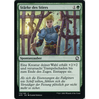 Stärke des Stiers