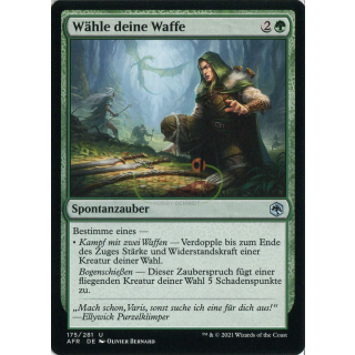 Wähle deine Waffe
