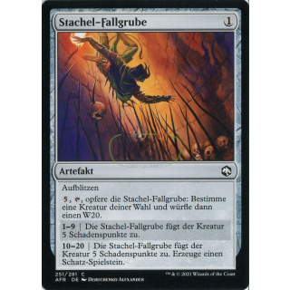 Stachel-Fallgrube