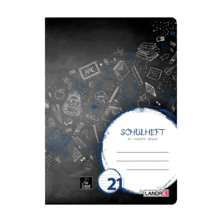 Heft A4 Lin.21, liniert,16 Blatt
