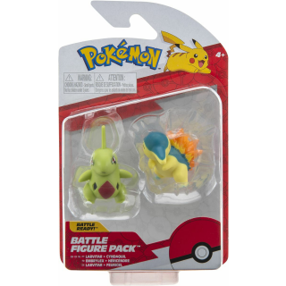Pokémon Battle Figure Pack - Larvitar & Feurigel (5cm)