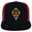 World of Warcraft Horde Leather Emblem Snap Back Hat