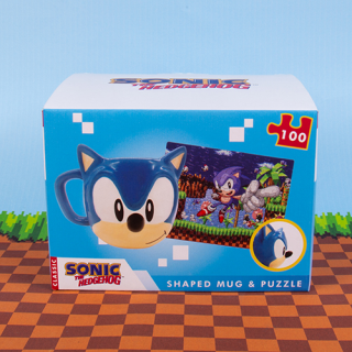 Sonic the Hedgehog Tasse und Puzzle Set