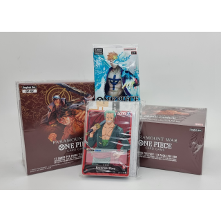 One Piece Card Game - Paramount War (OP02) - 2x Booster-Display (je 24 Booster) + Promotion Pack 2023 + Demo Deck 2023 Vol 1 - englisch