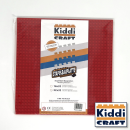Kiddicraft Stackable Baseplate 32 x 32 Noppen (25,5 x 25,5cm) Rot