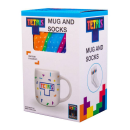 Tetris Tasse und Socken Set Tetriminos