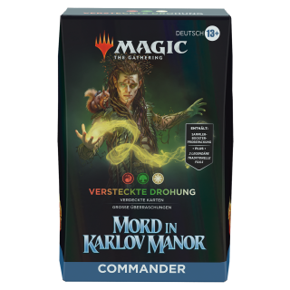 Mord in Karlov Manor - Commander-Deck – Versteckte Drohung - deutsch