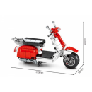 Sembo - Italienischer Retro-Motorroller in Rot-Weiß