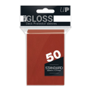 UP - PRO-Gloss Standard Deck Protector Sleeves - Rot (50...