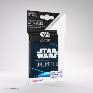 Star Wars: Unlimited Art Sleeves - Kartenrücken blau (60 Kartenhüllen)