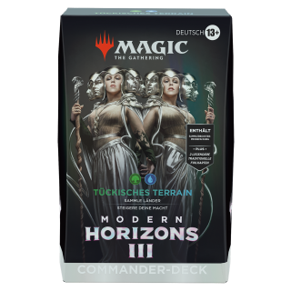 Modern Horizons 3 - Commander-Deck - Tückisches Terrain - deutsch