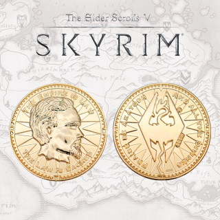 The Elder Scrolls 24k Replica Septim Collectible Coin