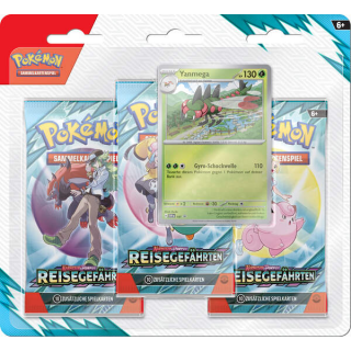 Pokémon - Karmesin & Purpur 09 - Reisegefährten - 3-Pack-Blister - Yanmega - deutsch