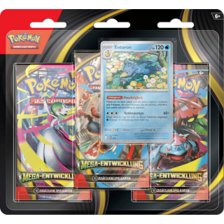 Pokémon - Mega-Entwicklung 01 - 3-Pack-Blister - Entoron - deutsch